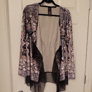 Covington Black and Gray Cardigan